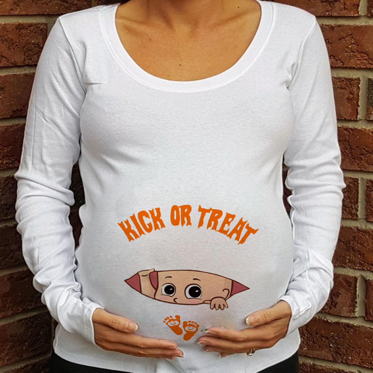 cycle dual gas Kick Or Treat Pregnancy Shirt For Halloween – AZ CUSTOM TEES