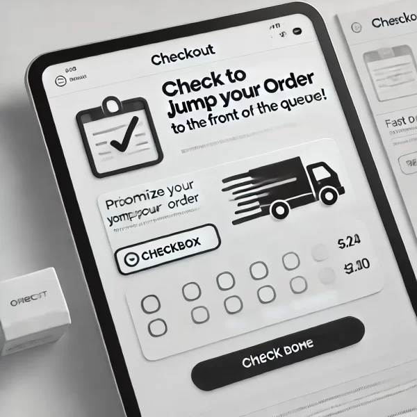 Check to Jump Your Order to the Front of the Queue!
